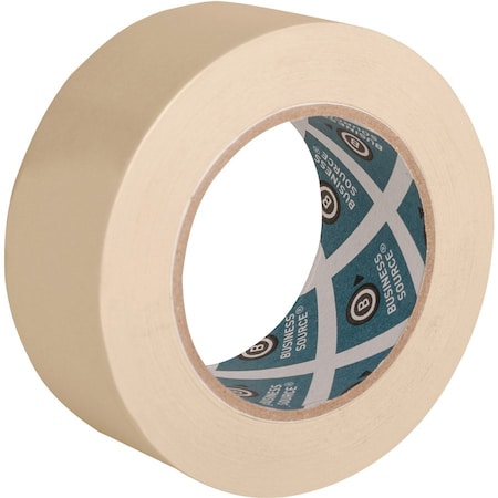 Business Source Tape, Masking, 2"x60yd, Krft, PK6, 2 in W x 60 yd L, Tan, 6 PK 16462PK